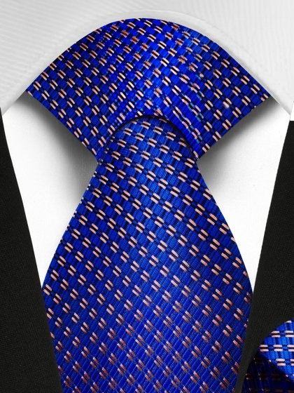 Cravatta e Pochette Man's Plaid 5VD