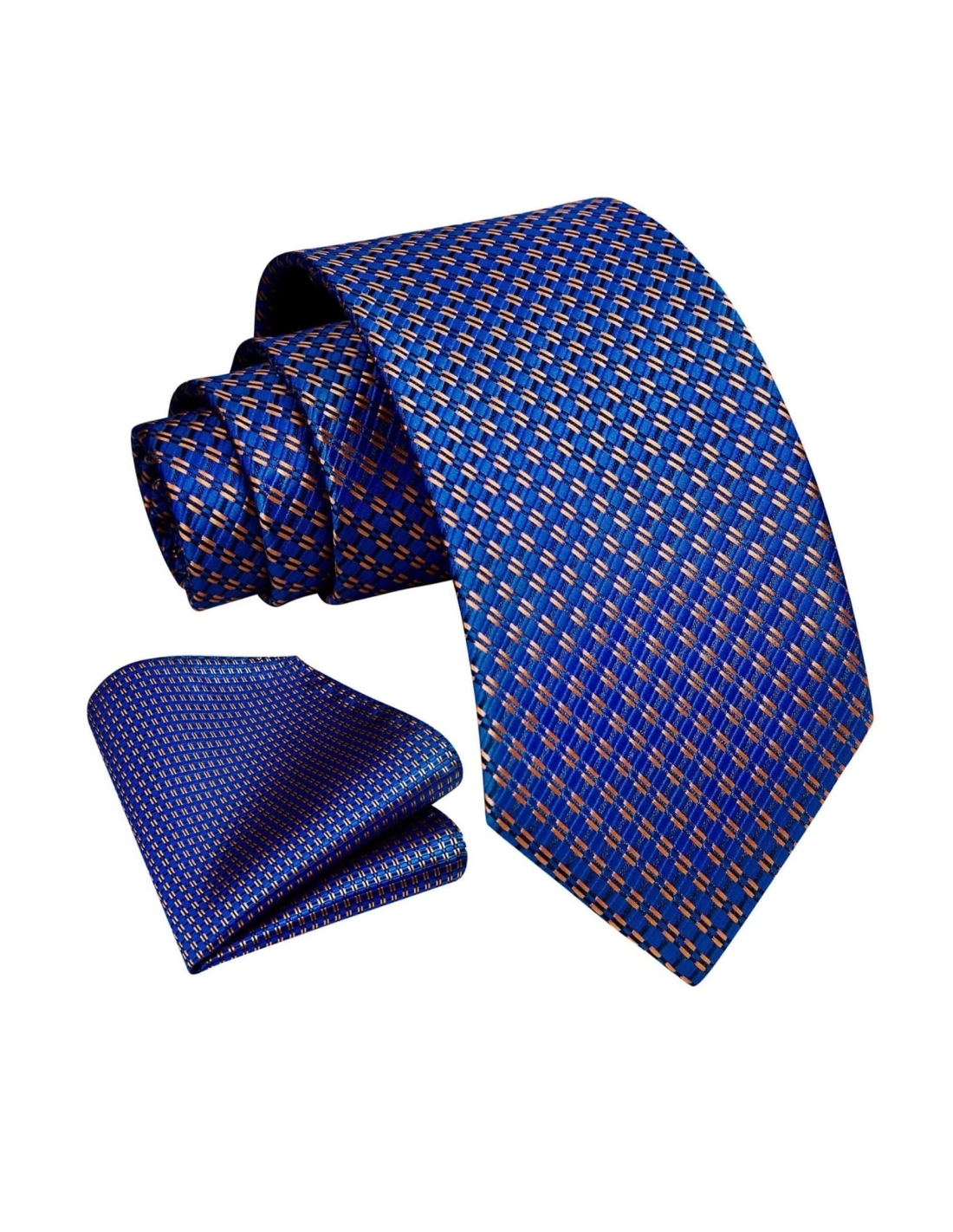 Cravatta e Pochette Man's Plaid 5VD