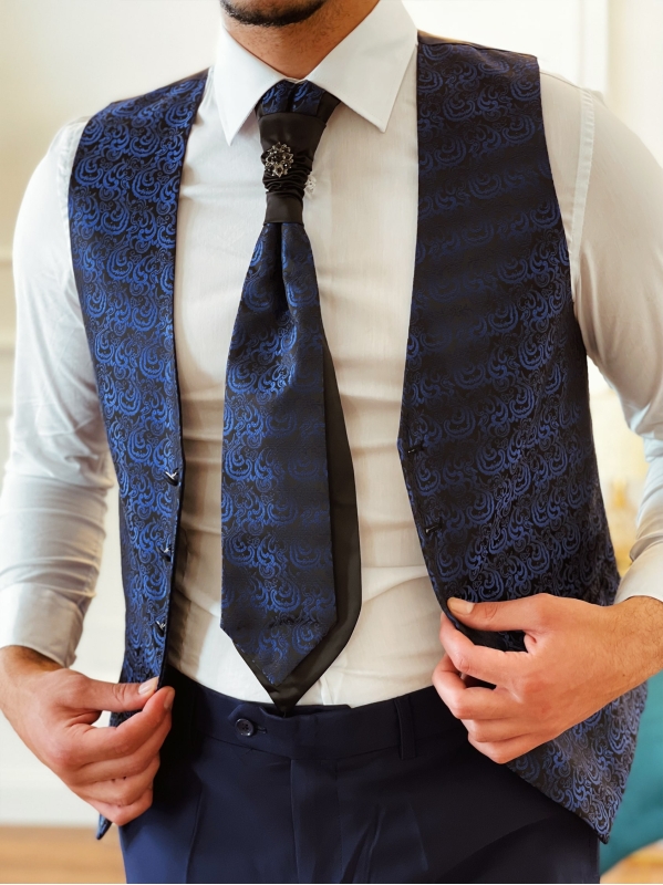 Cravatta Montecarlo - Blu Navy