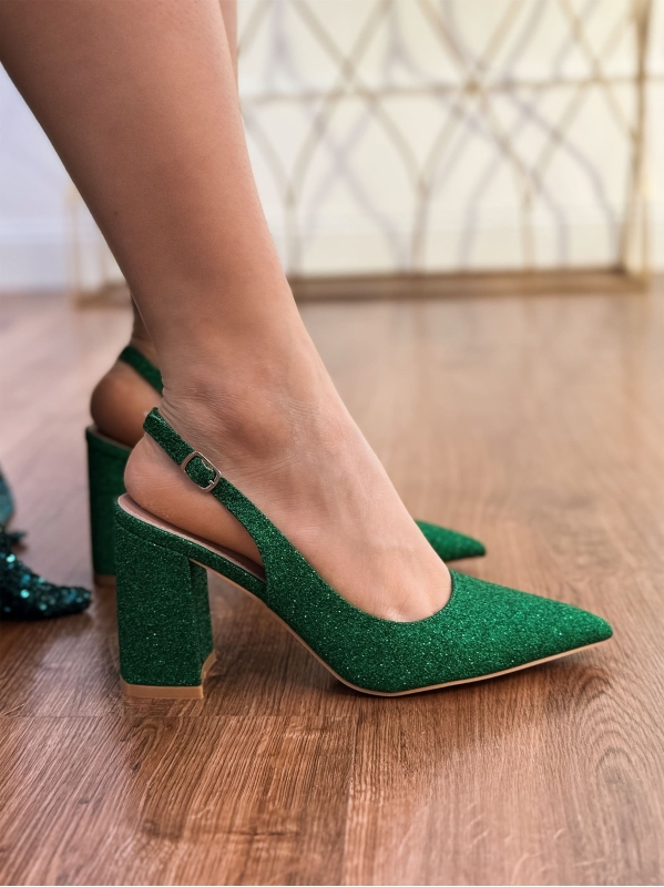 Décolleté Meriel - Verde Smeraldo