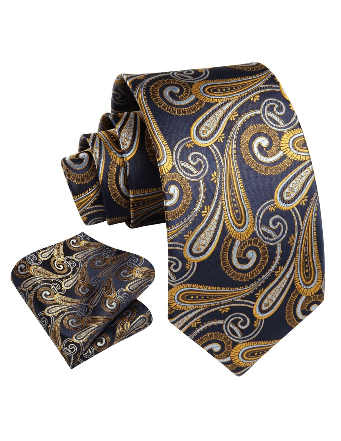 Cravatta e Pochette Paisley-A