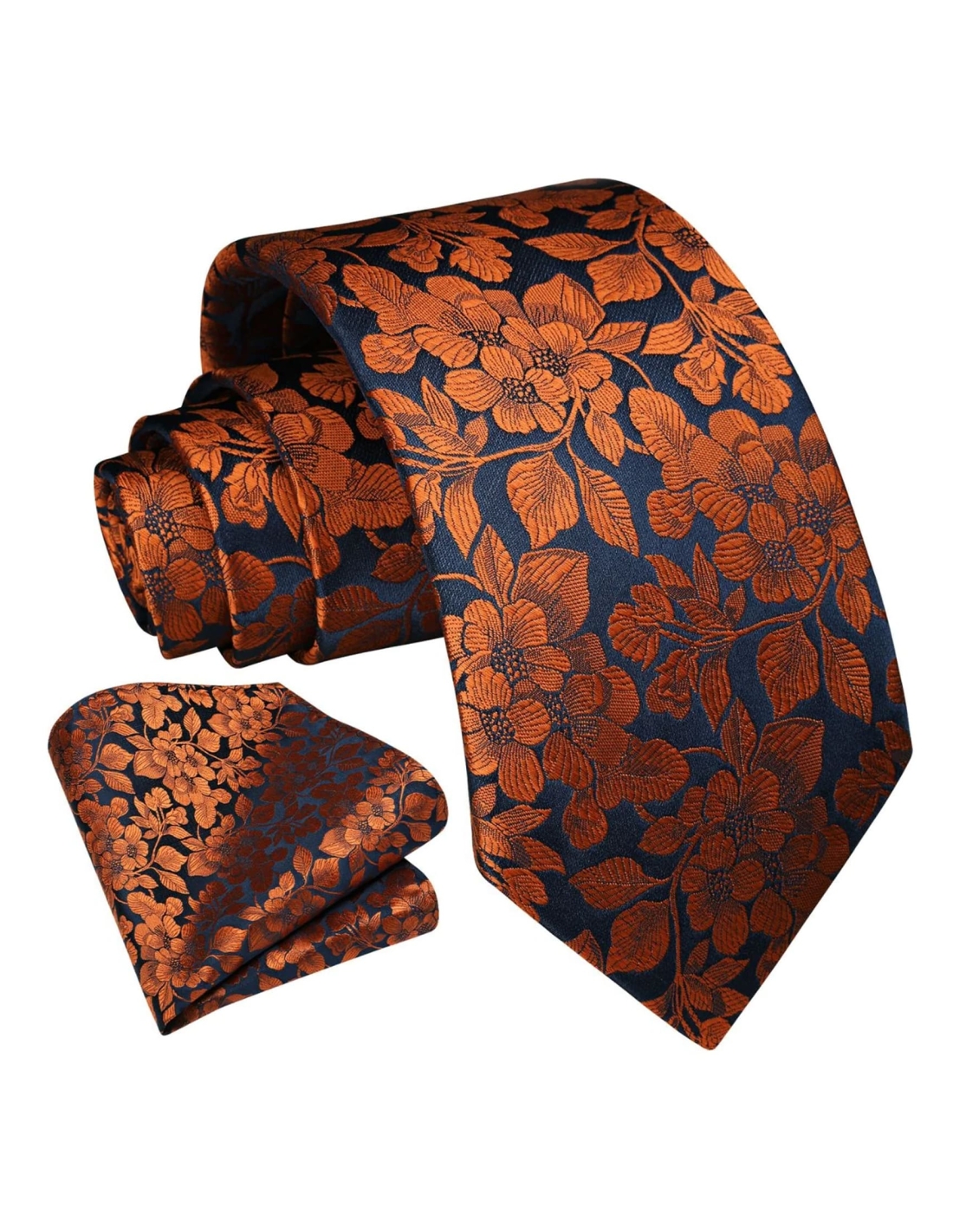 Cravatta e Pochette Floral
