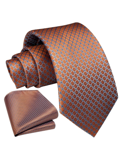 Cravatta e Pochette Plaid AU7