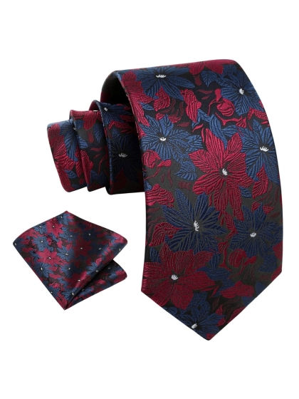 Cravatta e Pochette Floral 6UN