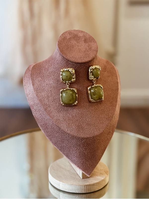 Orecchini Elodie - Verde Oliva
