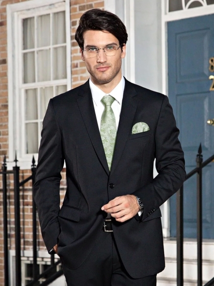 Cravatta e Pochette Floral TI1