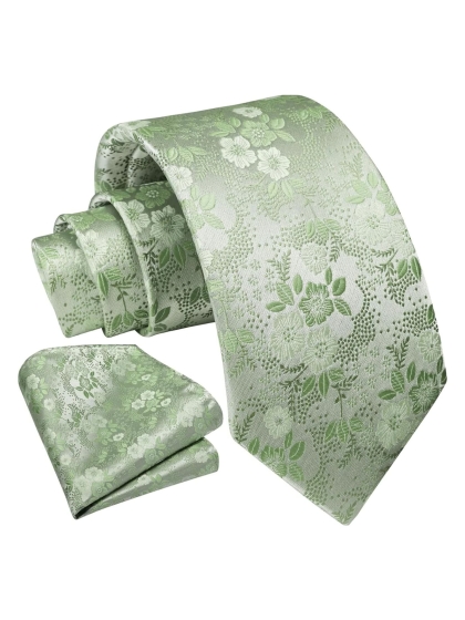 Cravatta e Pochette Floral TI1