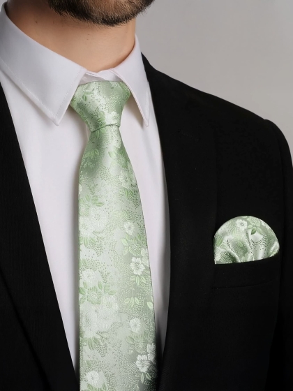 Cravatta e Pochette Floral TI1