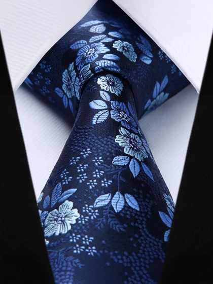 Cravatta e Pochette Floral FF1