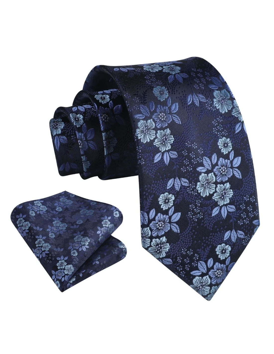 Cravatta e Pochette Floral FF1