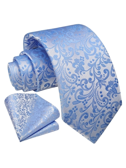 Cravatta e Pochette Floral J1F