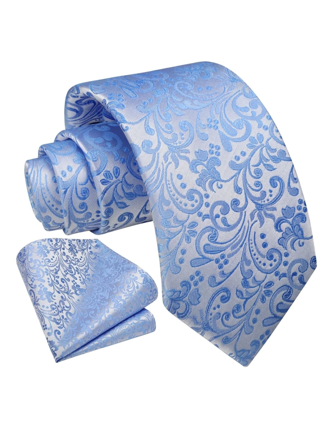 Cravatta e Pochette Floral J1F