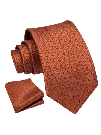 Cravatta e Pochette Geometric YZH