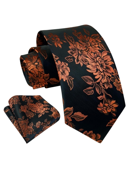 Cravatta e Pochette Floral 9QB