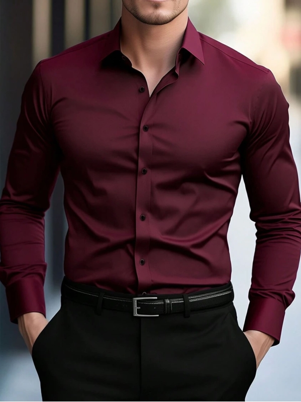Camicia Basic - Bordeaux