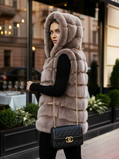 Gilet di Pelliccia Lady