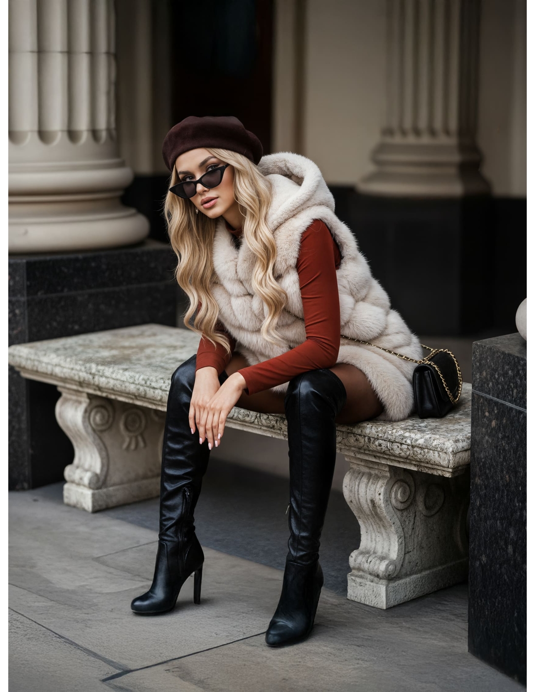 Gilet di Pelliccia Lady