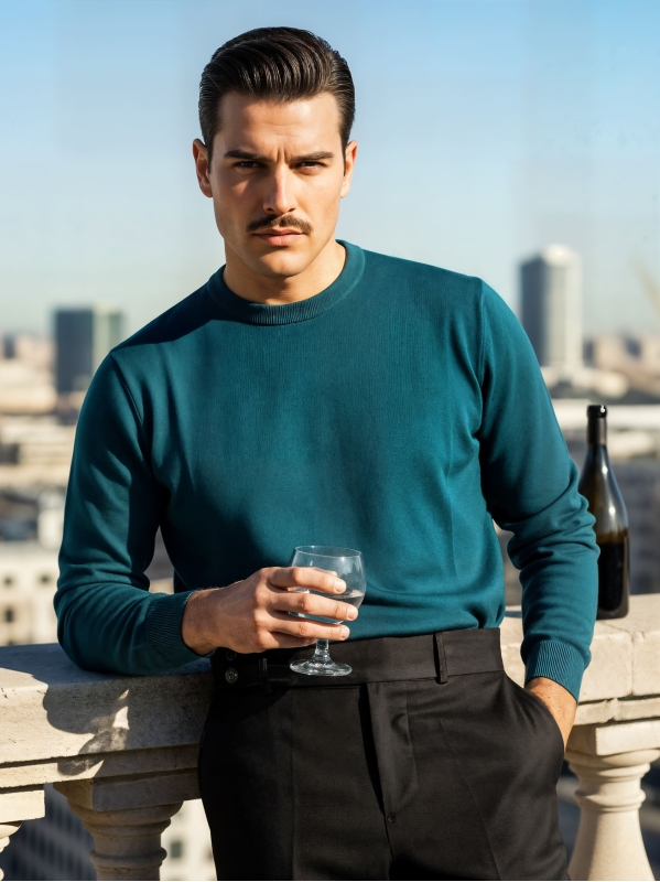 Girocollo Raoul - Verde Ottanio