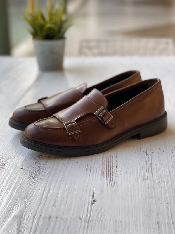 Mocassino Doppia Fibbia - Testa di moro