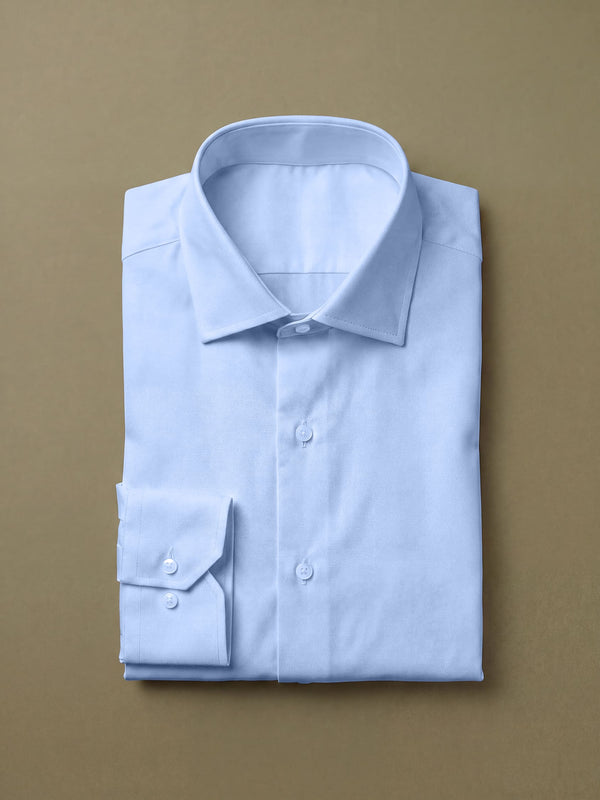 Camicia Collo Italiano – camicia da cerimonia uomo azzurro Dea Fea
