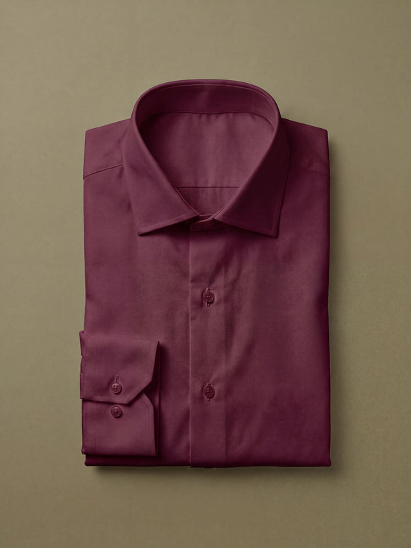 Camicia Collo Italiano – camicia da cerimonia uomo bordeaux Dea Fea