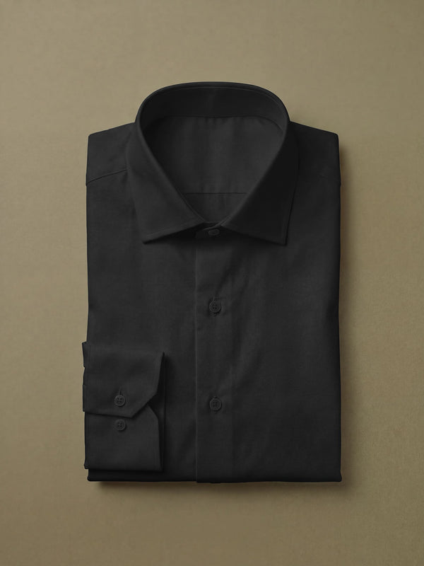 Camicia Collo Italiano – camicia da cerimonia uomo nero Dea Fea