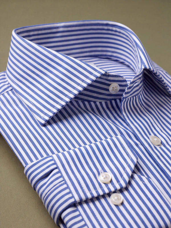 Camicia Riga Stretta – camicia da cerimonia uomo blu navy Dea Fea