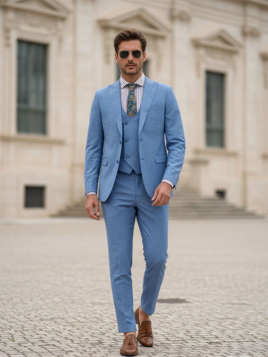 Codice Bushido – abito da cerimonia uomo blu avio Dea Fea