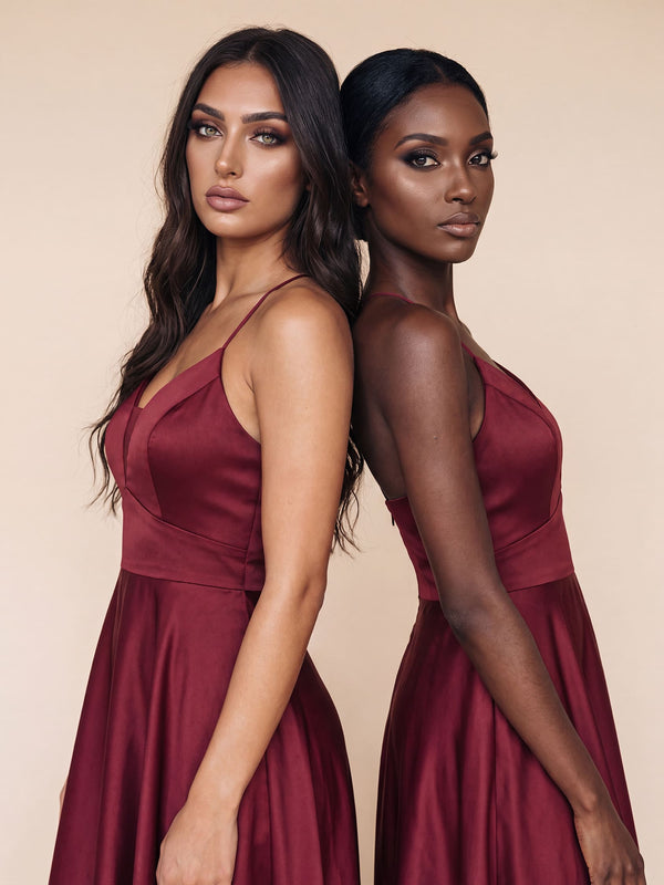 Dalila – abito da cerimonia bordeaux Dea Fea