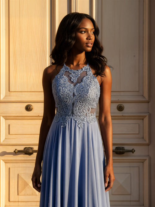 Dame de Paris – abito da cerimonia azzurro Dea Fea