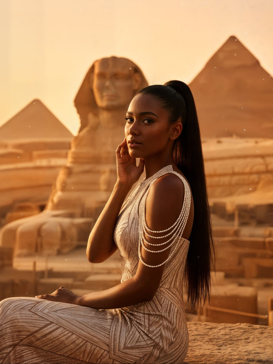 Egypto – abito da cerimonia oro Dea Fea