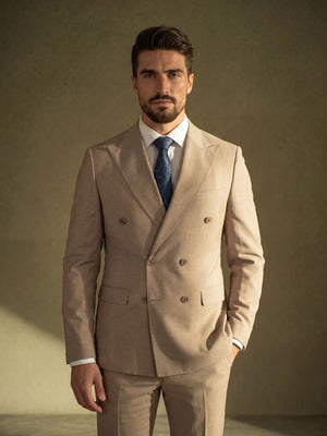 Jefe – abito da cerimonia uomo beige Dea Fea