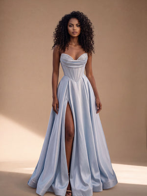 Lacrimosa – abito da cerimonia donna azzurro Dea Fea