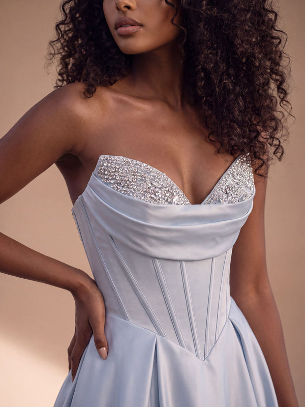 Lacrimosa – abito da cerimonia donna azzurro Dea Fea