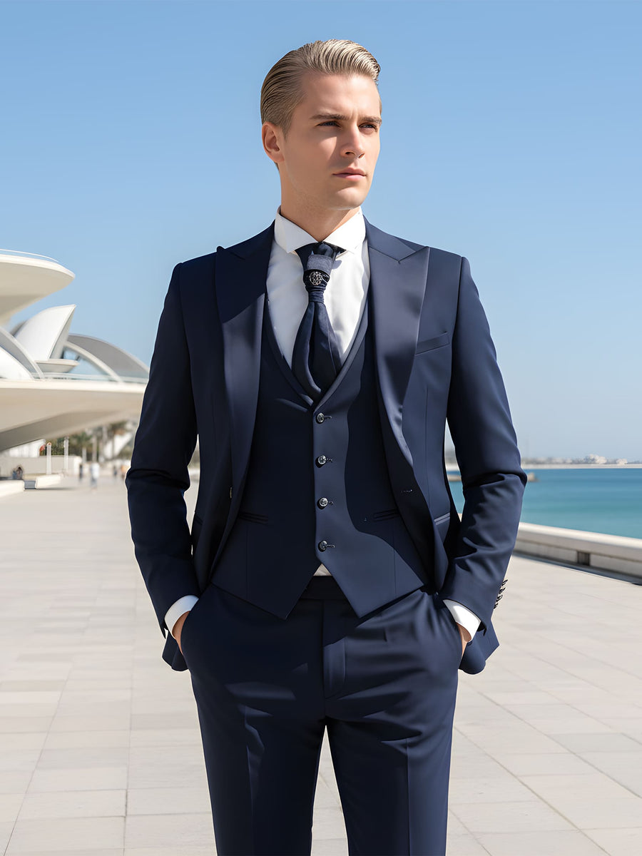 Merovingi – abito da cerimonia uomo blu navy Dea Fea