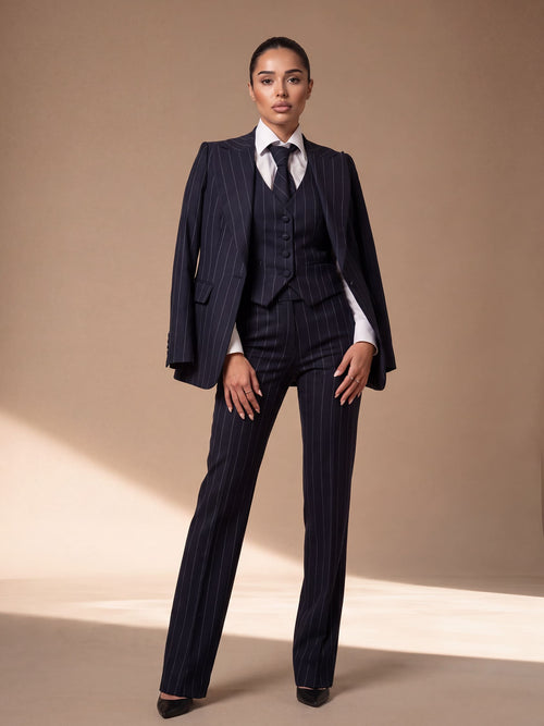 Meyer Lansky – tailleur da cerimonia donna blu navy Dea Fea