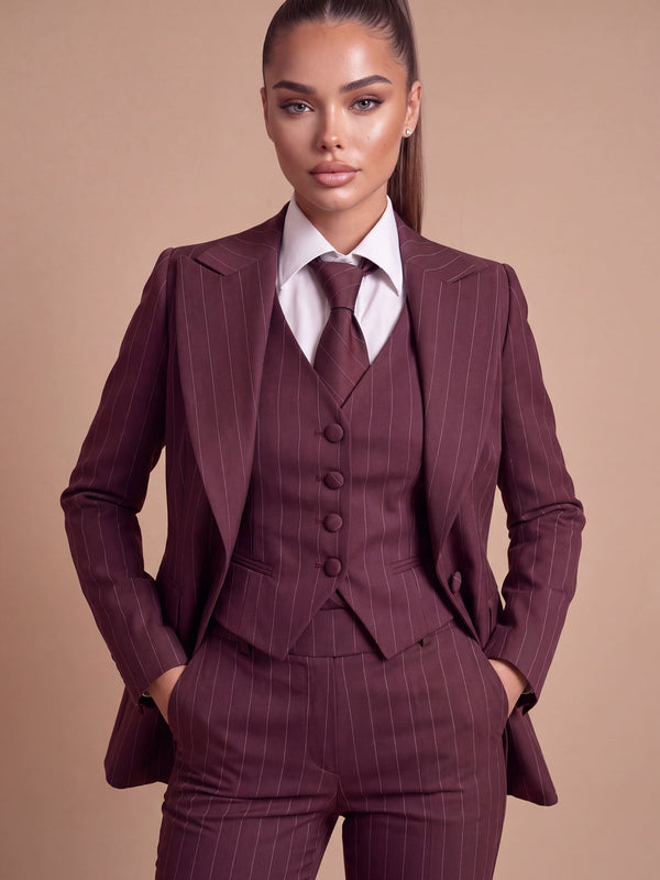 Meyer Lansky – tailleur da cerimonia donna bordeaux Dea Fea