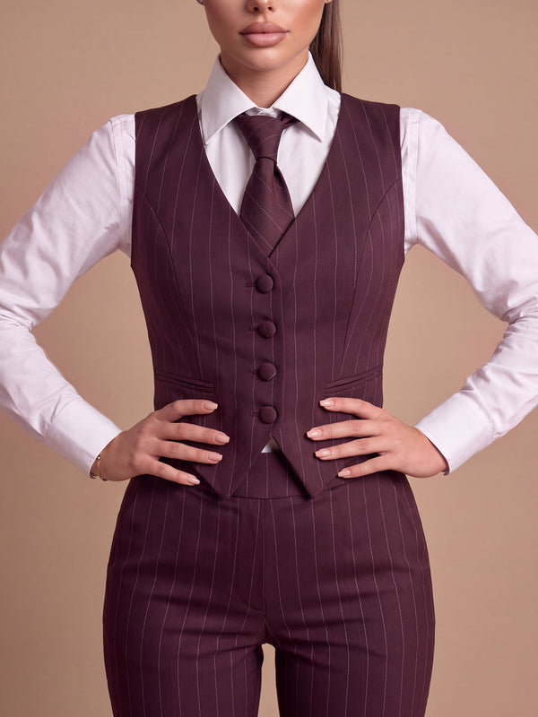 Meyer Lansky – tailleur da cerimonia donna bordeaux Dea Fea