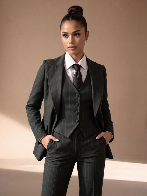 Meyer Lansky – tailleur da cerimonia donna verde bosco Dea Fea