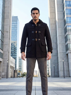Montgomery – cappotto da cerimonia uomo nero Dea Fea
