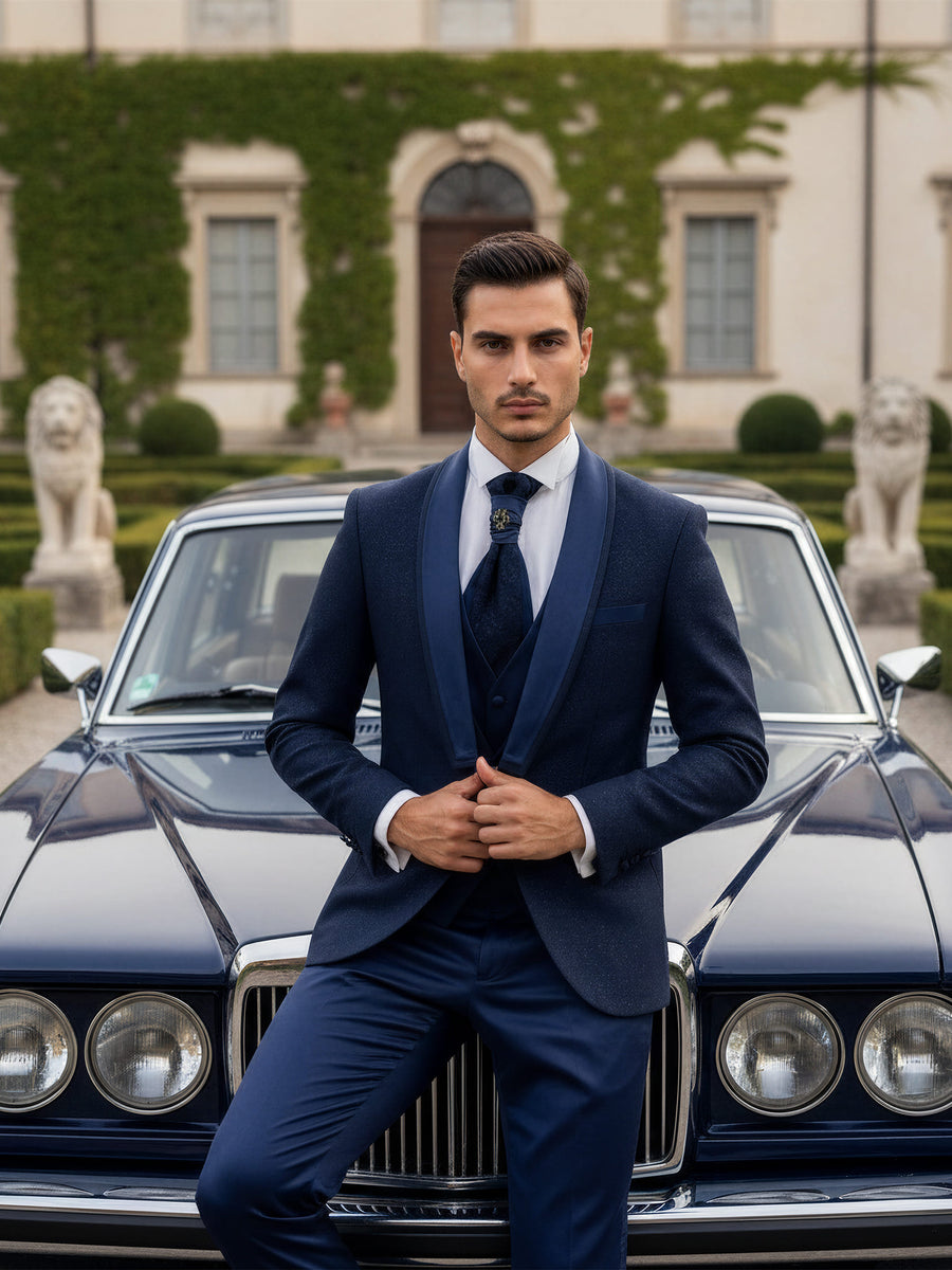 Oligarca – abito da cerimonia uomo blu navy Dea Fea