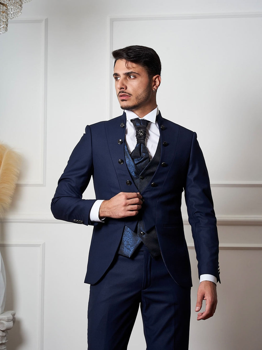 Ottocento – abito da cerimonia uomo blu navy Dea Fea