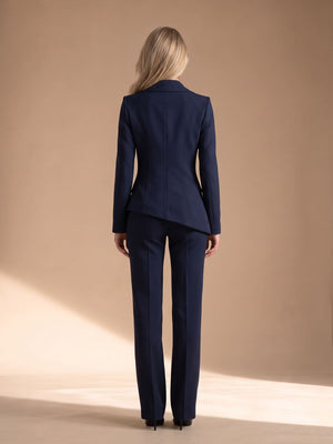 Tailleur Iperbolico – abito da cerimonia donna blu navy Dea Fea