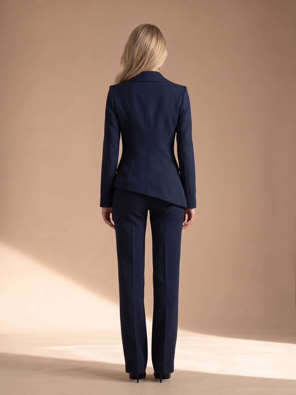 Tailleur Iperbolico – abito da cerimonia donna blu navy Dea Fea