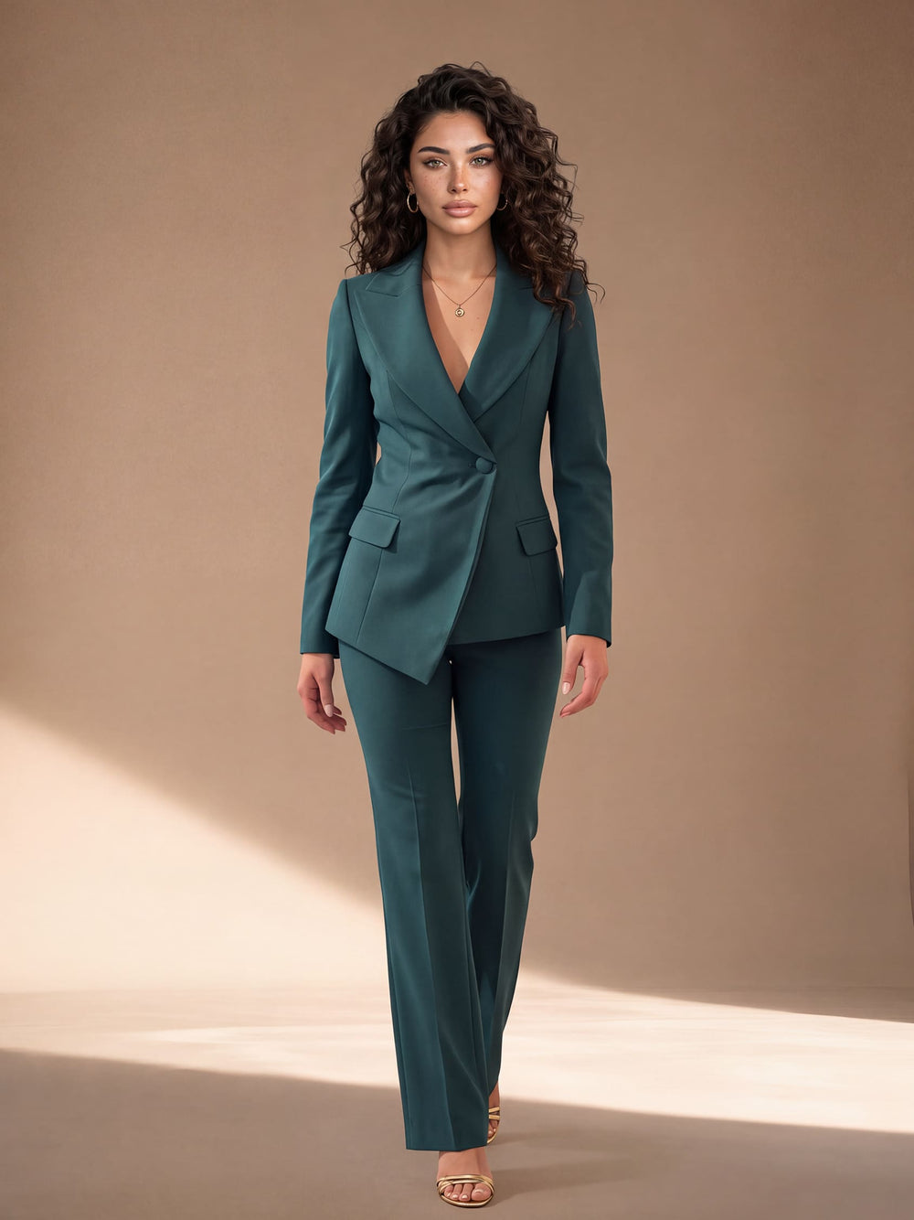 Tailleur Iperbolico – abito da cerimonia donna verde scuro Dea Fea