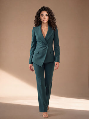 Tailleur Iperbolico – abito da cerimonia donna verde scuro Dea Fea