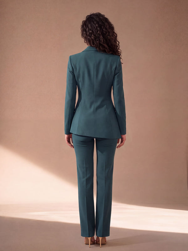 Tailleur Iperbolico – abito da cerimonia donna verde scuro Dea Fea